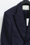SAMUEL GUI YANG MW SIR Wool Jacket MWAW22BL04-1 Navy Blue
